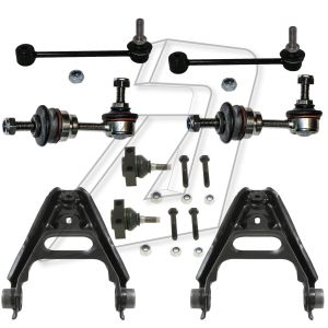 Smart City-Coupe Front Left or Right Control Arms Ball Joints and Anti Roll Bar Link 14141V002